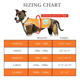 Orange Reflective Dog Vest M Size Hi Visibility Fluorescent Blaze Orange Dog Vest Helps Protect Your PUP from Motorists & Hunting Accidents On or Off