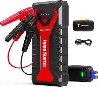 DBPOWER 3000A/80.66Wh Portable Car Jump Starter (UP to 10.0L Gas/8.0L Diesel Engines) 12V Auto Lithium-Ion Battery Booster with Smart Clamp Cables, Qu