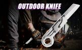 "Outdoor Folding Knife â€“ Two-Hand Grip Design â€“ Camping/Hiking Survival Tool"