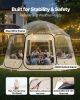 VEVOR Pop up Bubble Tent, 15 x 13.8 ft Waterproof & UV-Resistant, Clear Camping Tent Shelter, Outdoor Garden Dome Igloo Tents with Windows