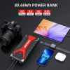 DBPOWER 3000A/80.66Wh Portable Car Jump Starter (UP to 10.0L Gas/8.0L Diesel Engines) 12V Auto Lithium-Ion Battery Booster with Smart Clamp Cables, Qu