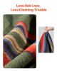 Wool Camping Blanket 64" x 88" Warm for Camping Hiking Travel Texture