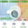 4 In 1 Portable Mini Desktop Air Conditioner Fan Water Mist Cooling Fan