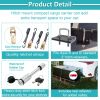 60" x 24" x 6" Hitched Mounted Folding Cargo Basket with a 500 lb Capacity for Car SUV Truck Trailer, Black
