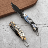 4pcs Stainless steel outdoor knife folding knife mini wilderness survival high hardness portable multi-functional knife