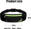 Running Belt for Women & Men Ultra Light Bounce Waist Reflective Adjustable Bag Holder for Cell Phone for Jogging Running Hiking Travel and Gym