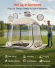 VEVOR Pop up Sports Tent, 72x72 in Clear Bubble Tent for 2-4 Persons, Waterproof Outdoor Pod with Floor Mat & Top Cover