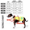 Soft Shell Waterproof Dog Vest S Size Neck 17 in Chest 27.5 In Hi Visibility Reflective Jacket with Light Fleece Lining Ideal in Cooler Climates Fluor