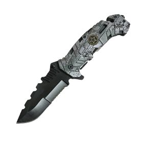 5" Spring Assisted (Options: Camo Nylon Fiber Handle)