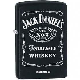Zippo Jack Daniel's (Options: Black Matte)