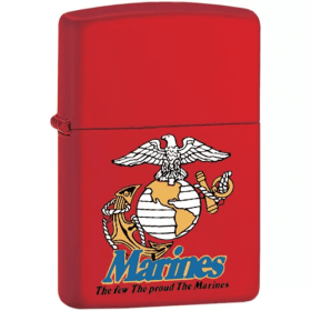 Zippo Marines The Few The Proud (Options: Red Matte)