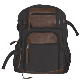Retro Londoner Commuter Daypack (Options: Black)