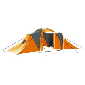 Camping Tent Fabric 9 Persons (Options: Grey and Orange)