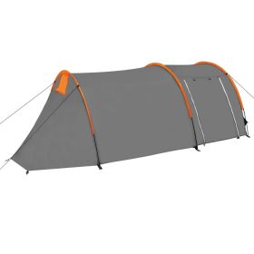 Camping Tent 4 Persons (Options: Gray and Orange)