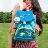 Embroidered Applique Kids Fabric Art School Backpack / Outdoor Backpack