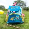 Embroidered Applique Kids Fabric Art School Backpack / Outdoor Backpack