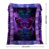 1pc Cozy Butterfly Printed Flannel Blanket - Soft, Warm, And Lightweight Throw For Couch, Sofa, Office, Bed, Camping