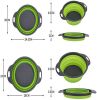 Collapsible Colander Silicone Bowl Strainer Set of 2, Portable Folding Filter Basket Bowls Container Rubber Strainer, Use for Draining Fruits, Vegetab